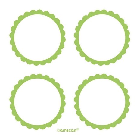 Amscan Etiketten Grün | 20 Stk.