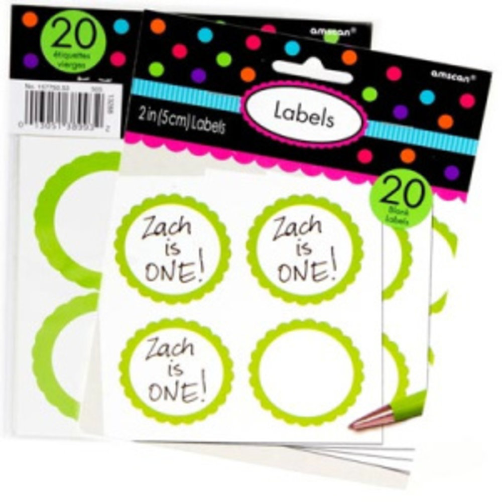Amscan Étiquettes Vert | 20 pcs Amscan Étiquettes Vert | 20 pcs