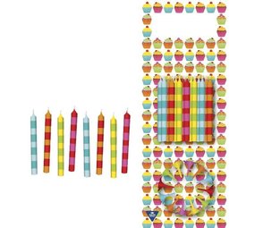 Tuf-Tuf Kaarsjes met Houder Yummie 6cm | 12 stuks Tuf-Tuf Kaarsjes met Houder Yummie 6cm | 12 stuks