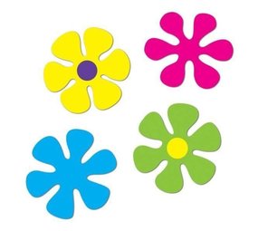 Tuf-Tuf Raam Stickers Hippie Bloemen | 24 per vel Tuf-Tuf Raam Stickers Hippie Bloemen | 24 per vel
