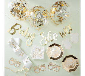 Ginger Ray Baby Shower Decoration Set XL Gold | 55-piece Ginger Ray Baby Shower Decoration Set XL Gold | 55-piece