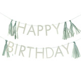 Ginger Ray Guirlande de lettres vertes Sage Happy Birthday | pièce Ginger Ray Guirlande de lettres vertes Sage Happy Birthday | pièce