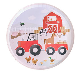 Ginger Ray Auf dem Bauernhof Teller 25cm | 8 Stück