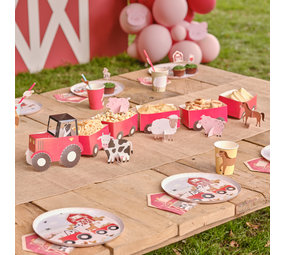 Ginger Ray Tracteur de ferme avec bonbonnières | par set