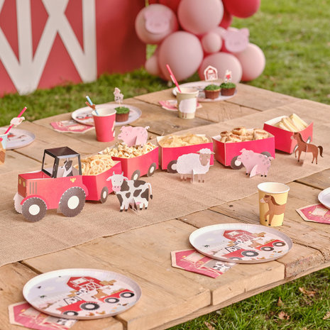 Ginger Ray On the farm tractor with candy trays | per set Ginger Ray On the farm tractor with candy trays | per set