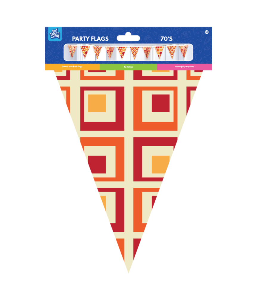 Paper Dreams 70's flag line 10m | per Unit
