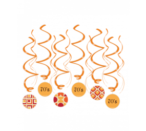 Paper Dreams 70's Swirls 70cm | 12 stuks Paper Dreams 70's Swirls 70cm | 12 stuks