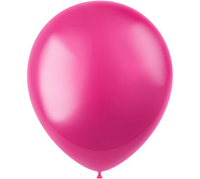 Folat Ballons de baudruche rose fuchsia métallisé 33cm | 10 pièces