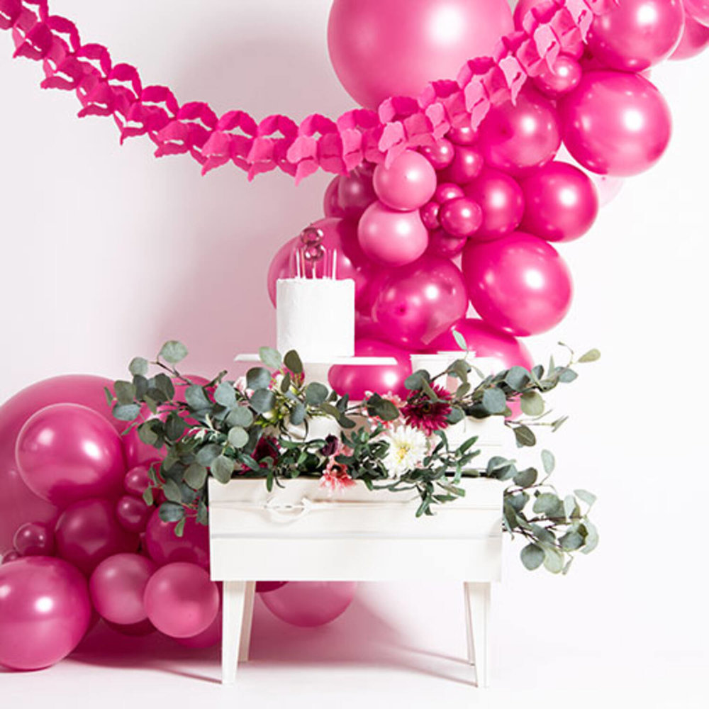 Folat Balloons Fuchsia Pink Metallic 33cm | 10 pieces