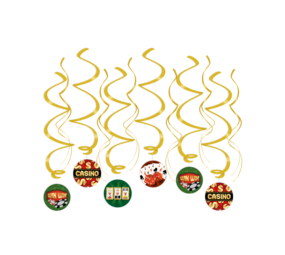 Paper Dreams Casino Thema Swirls | 12 stuks