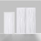 Globos Nordic Rideau de porte blanc ignifuge | 100x240cm