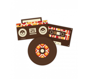 Paper Dreams 70's Deurborden 25cm | 3 stuks Paper Dreams 70's Deurborden 25cm | 3 stuks