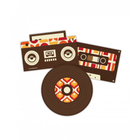 Paper Dreams 70's Deurborden 25cm | 3 stuks Paper Dreams 70's Deurborden 25cm | 3 stuks