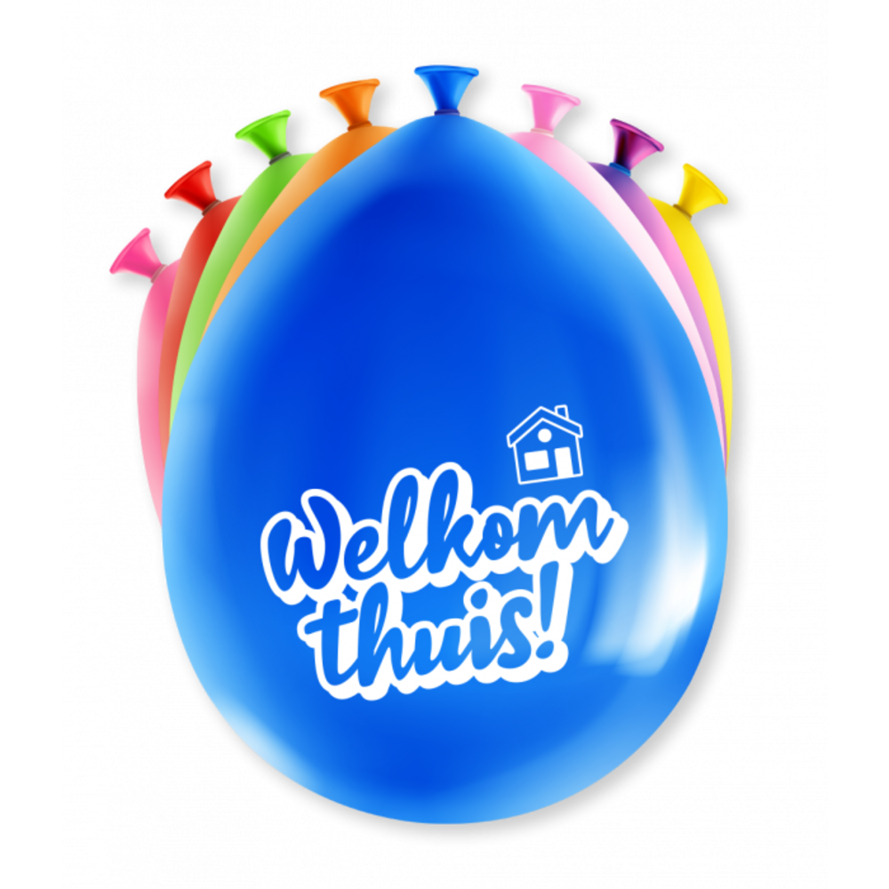 Paper Dreams Welcome Home Cartoon Balloons 30cm | 8 pieces Paper Dreams Welcome Home Cartoon Balloons 30cm | 8 pieces