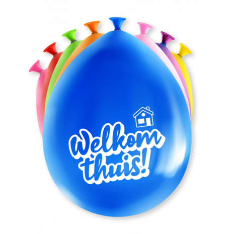 Paper Dreams Welkom Thuis Cartoon Ballonnen 30cm | 8 stuks