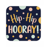 Paper Dreams Plaque de porte Hip Hip Hooray - 50x50cm
