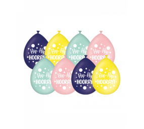 Paper Dreams Hip Hip Hooray Ballonnen 30cm | 8 stuks