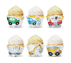 Tuf-Tuf Véhicules Cupcake Wrappers | 6 pièces Tuf-Tuf Véhicules Cupcake Wrappers | 6 pièces