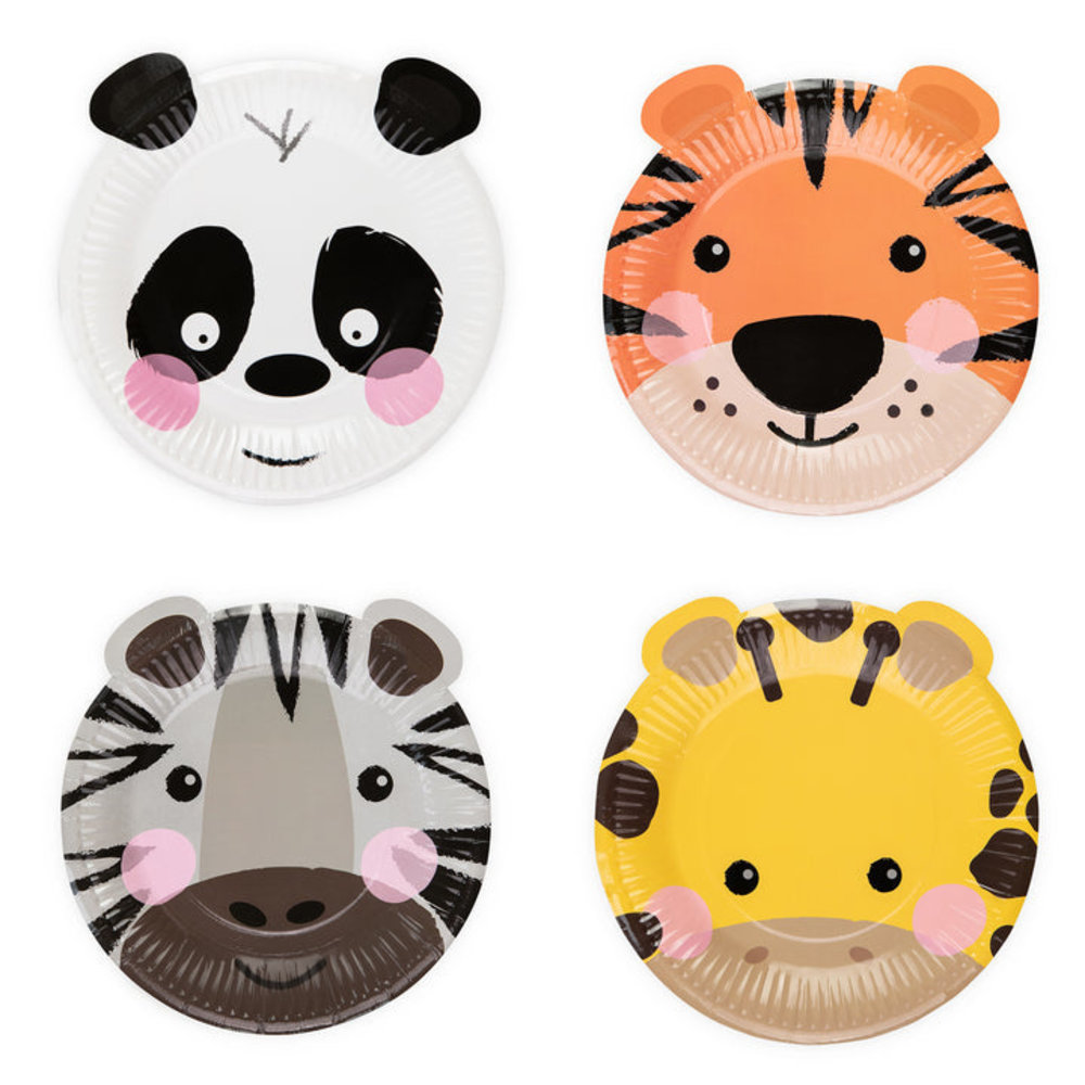 Tuf-Tuf Assiettes Animaux 18cm | 4 pièces Tuf-Tuf Assiettes Animaux 18cm | 4 pièces