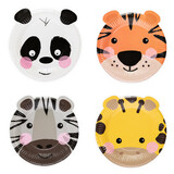 Tuf-Tuf Party Animal Borden 18cm | 4  stuks Tuf-Tuf Party Animal Borden 18cm | 4  stuks