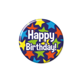 Paper Dreams Bouton de dessin animé Happy Birthday