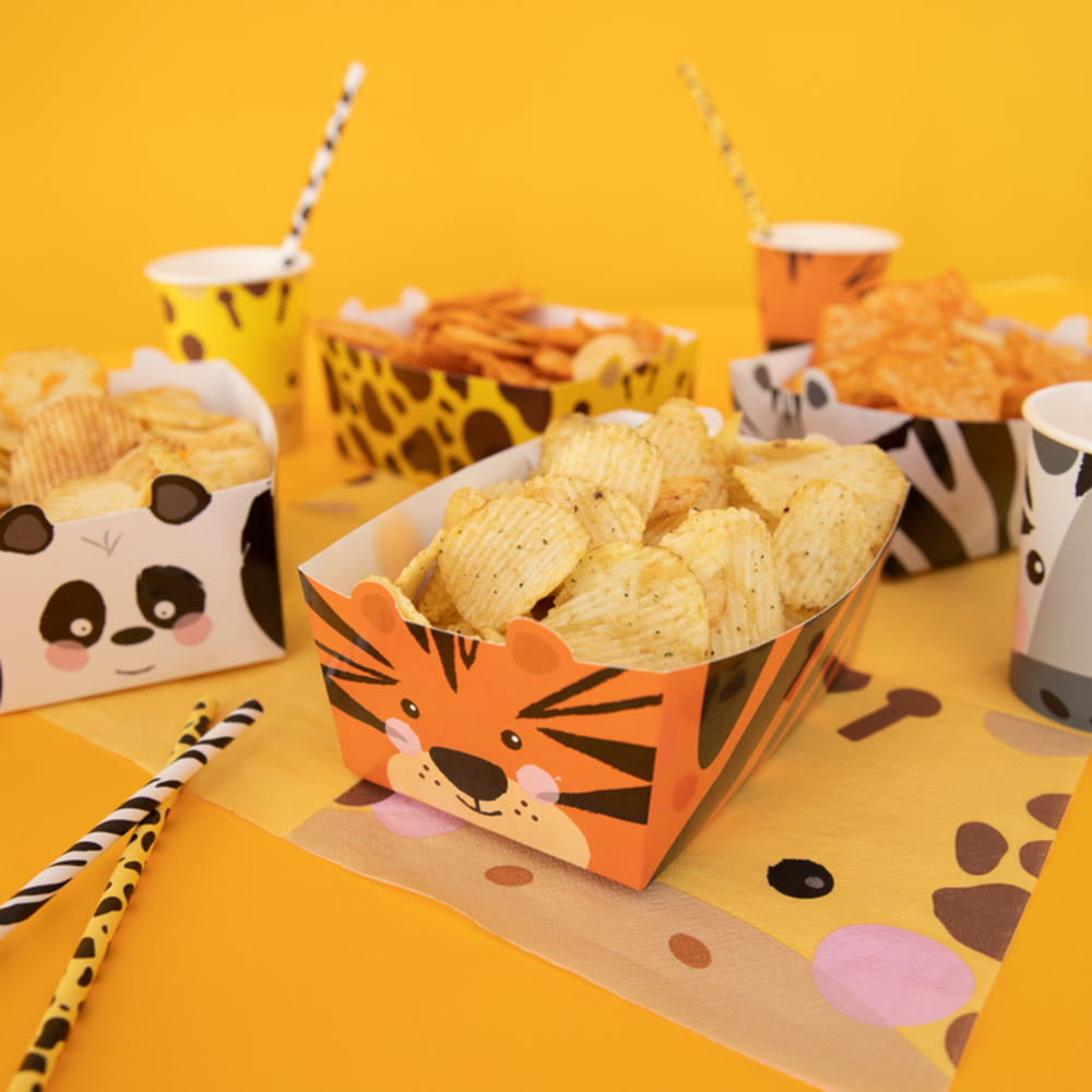 Tuf-Tuf Party Animal Plateaux à snacks 15x6cm | 4 pièces Tuf-Tuf Party Animal Plateaux à snacks 15x6cm | 4 pièces