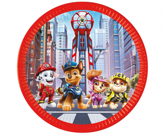 Procos Party Plate Paw Patrol the Movie | 8 pieces