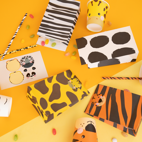 Tuf-Tuf Sacs de friandises Party Animal | 4 pièces Tuf-Tuf Sacs de friandises Party Animal | 4 pièces