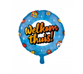 Paper Dreams Welkom Thuis Cartoon Helium Ballon 46cm | per stuk Paper Dreams Welkom Thuis Cartoon Helium Ballon 46cm | per stuk