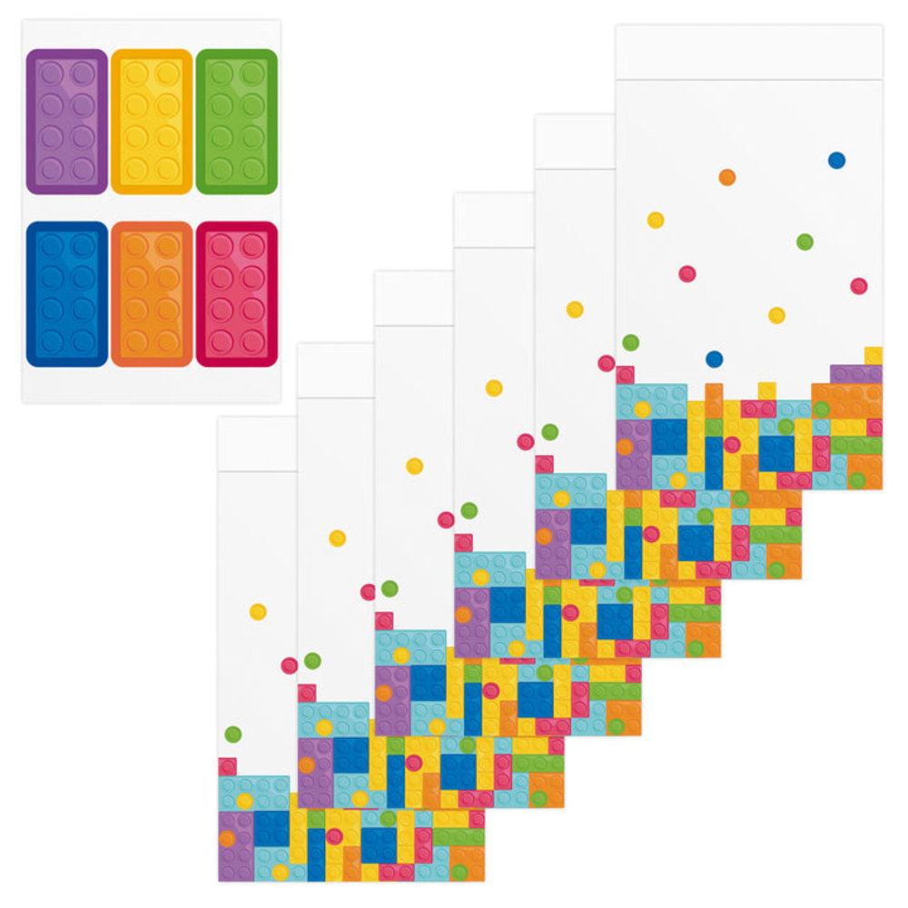 Tuf-Tuf Sacs de friandises Block Party | 6 pièces Tuf-Tuf Sacs de friandises Block Party | 6 pièces