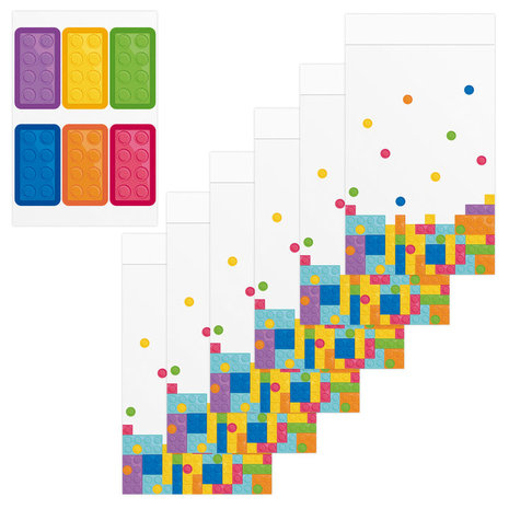 Tuf-Tuf Sacs de friandises Block Party | 6 pièces Tuf-Tuf Sacs de friandises Block Party | 6 pièces