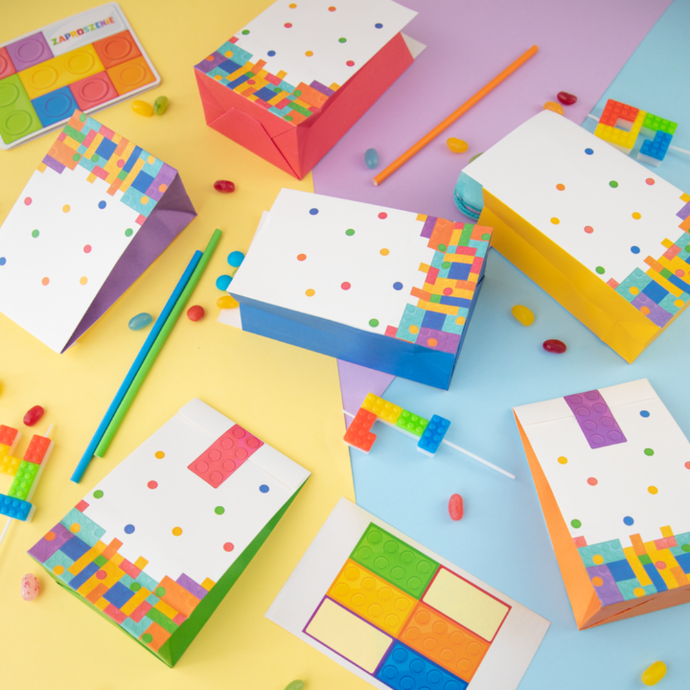 Tuf-Tuf Block Party Leckerli-Tüten | 6 Stück Tuf-Tuf Block Party Leckerli-Tüten | 6 Stück