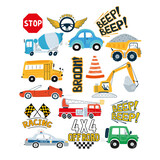 Tuf-Tuf Vehicles Tattoos Set of 17 pieces Tuf-Tuf Vehicles Tattoos Set of 17 pieces