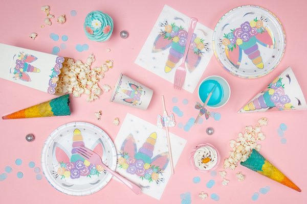 Tuf-Tuf Serviettes de table Baby Unicorn  16x16cm | 10 pcs. Tuf-Tuf Serviettes de table Baby Unicorn  16x16cm | 10 pcs.