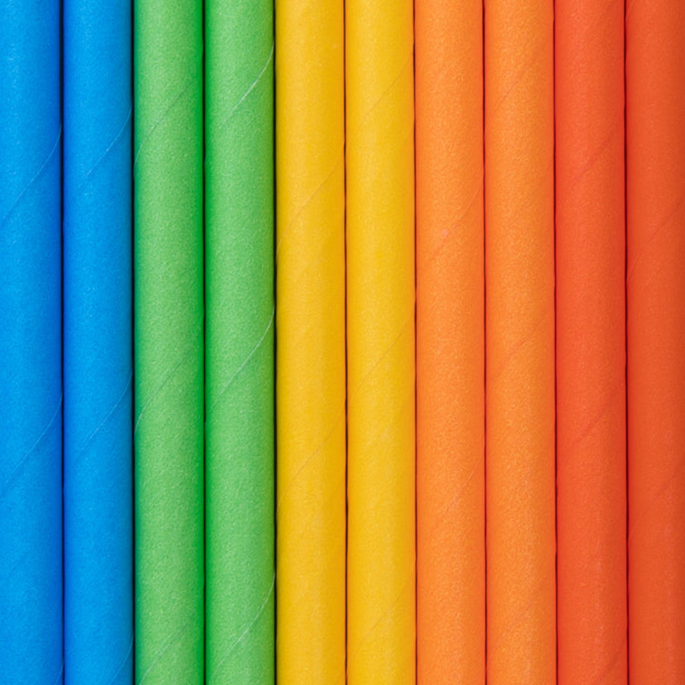 Tuf-Tuf Block party straws 20cm | 10 pieces