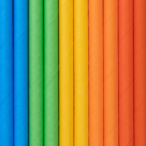 Tuf-Tuf Block party straws 20cm | 10 pieces