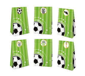 Tuf-Tuf Football Party Bags 10x17,5cm | 6 pieces Tuf-Tuf Football Party Bags 10x17,5cm | 6 pieces