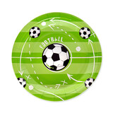 Tuf-Tuf Voetbal Feestje Borden 18cm | 6  stuks Tuf-Tuf Voetbal Feestje Borden 18cm | 6  stuks