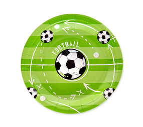 Tuf-Tuf Voetbal Feestje Borden 18cm | 6  stuks Tuf-Tuf Voetbal Feestje Borden 18cm | 6  stuks