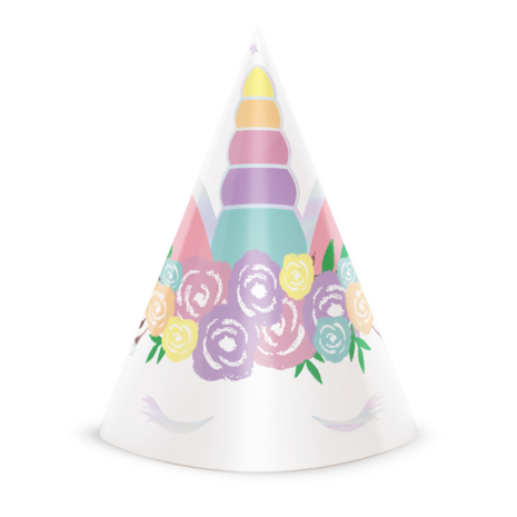 Tuf-Tuf Baby Unicorn Feesthoedjes | 6 stuks Tuf-Tuf Baby Unicorn Feesthoedjes | 6 stuks