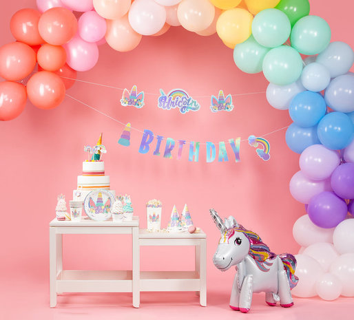 Tuf-Tuf Baby Unicorn Letterslinger "Unicorn Birthday" 2,5mtr | per stuk Tuf-Tuf Baby Unicorn Letterslinger "Unicorn Birthday" 2,5mtr | per stuk