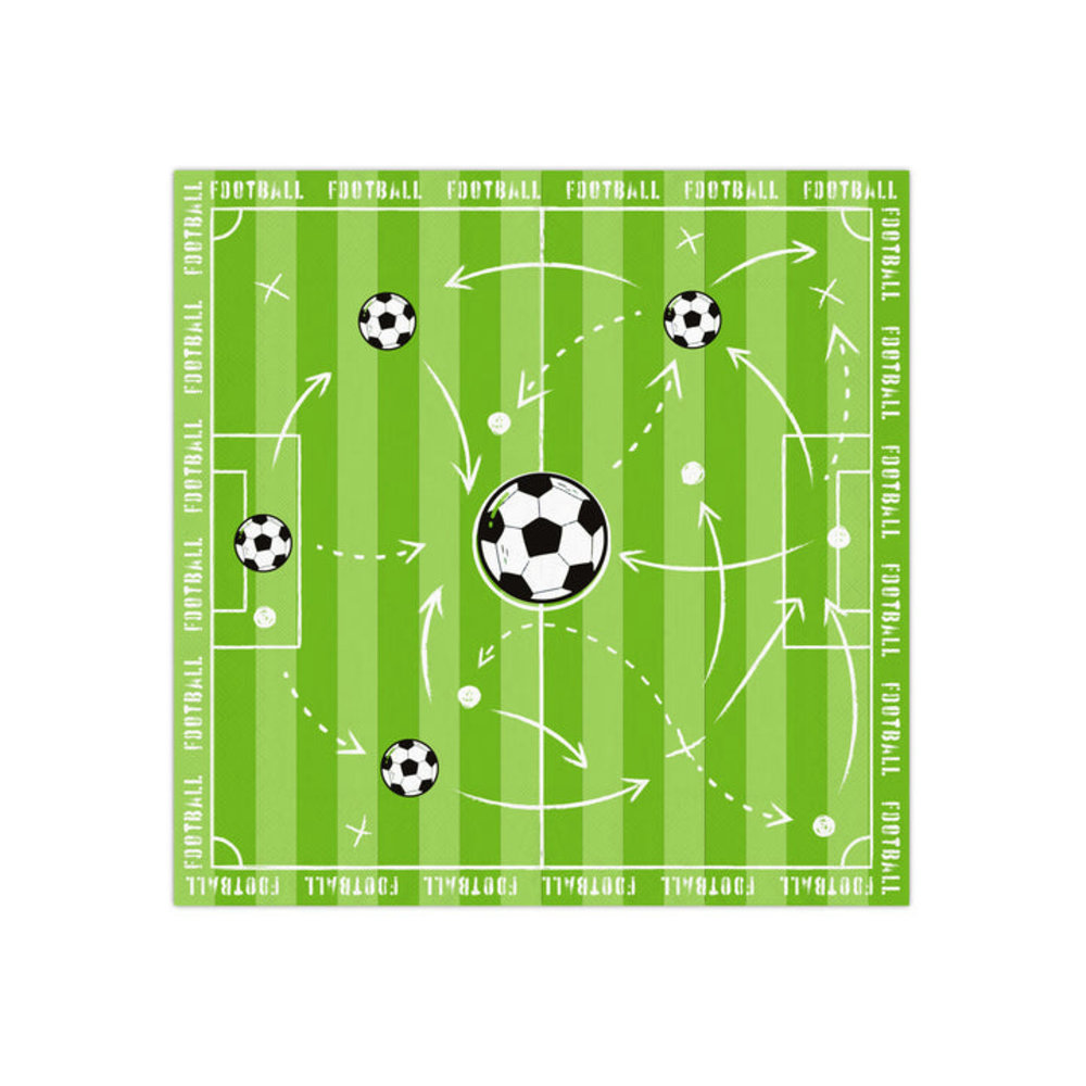 Tuf-Tuf Fußball-Party-Servietten 33x33cm | 10 Stück Tuf-Tuf Fußball-Party-Servietten 33x33cm | 10 Stück