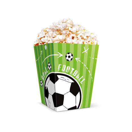 Tuf-Tuf Fußball-Party-Popcornschalen | 6 Stück