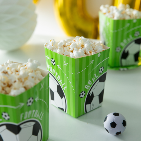 Tuf-Tuf Bols à pop-corn pour la fête du football | 6 pièces
