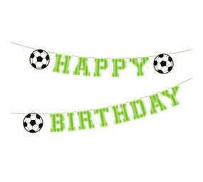 Tuf-Tuf Voetbal Feestje Happy Birthday Letterslinger 16,4x250cm | per stuk Tuf-Tuf Voetbal Feestje Happy Birthday Letterslinger 16,4x250cm | per stuk
