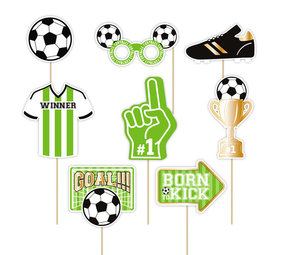 Tuf-Tuf Voetbal Feestje Foto Props | 9 stuks Tuf-Tuf Voetbal Feestje Foto Props | 9 stuks