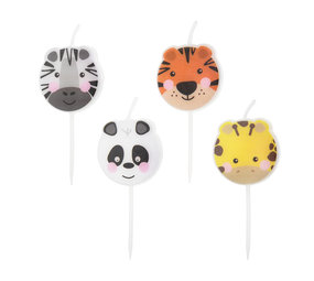 Tuf-Tuf Bougies pour gâteaux Party Animal | 4 pièces