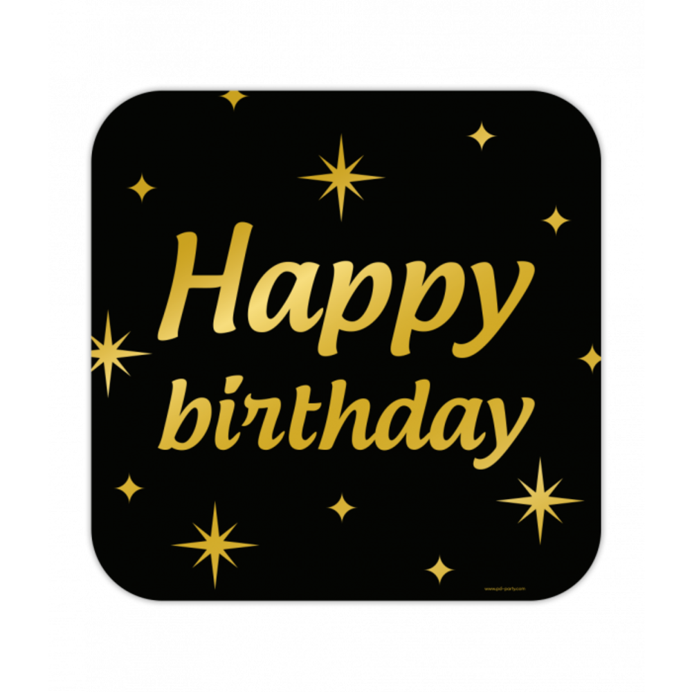 Paper Dreams Happy Birthday Deurbord Classy | 50x50cm Paper Dreams Happy Birthday Deurbord Classy | 50x50cm