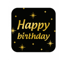 Paper Dreams Happy Birthday Doorbord Classy | 50x50cm