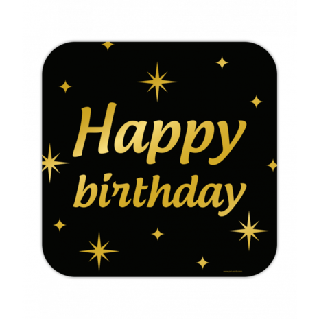 Paper Dreams Happy Birthday Deurbord Classy | 50x50cm Paper Dreams Happy Birthday Deurbord Classy | 50x50cm
